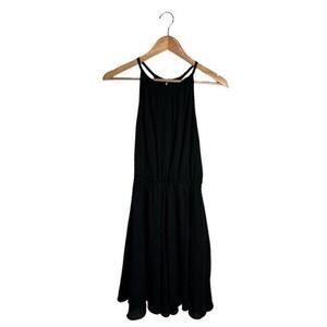 Banana Republic High Neck Dress Black Size XS Sleeveless Shift Lined